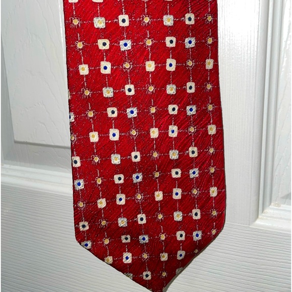 3/$25  Richards‎ Men’s Tie, Red Pattern - Picture 1 of 3